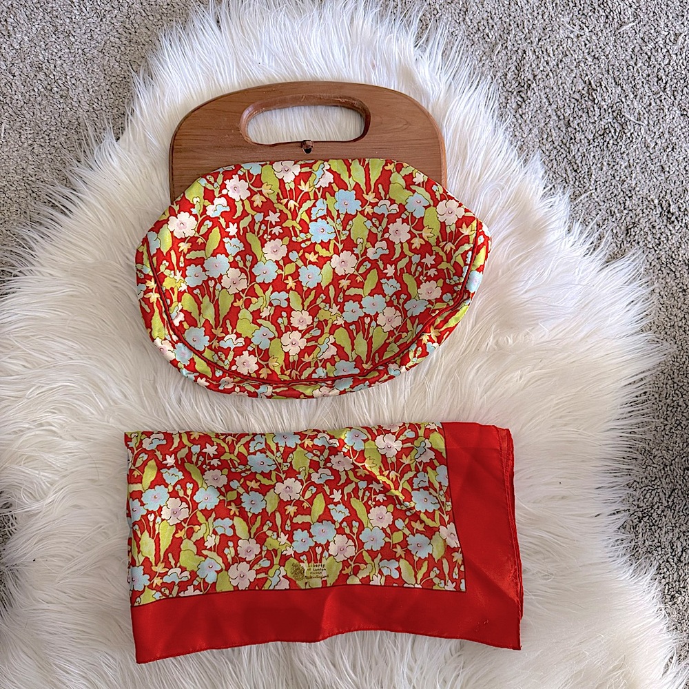 H.A. & E Smith Bermuda 60’s Vintage Silk Bag & Scarf Fabric by Liberty of London